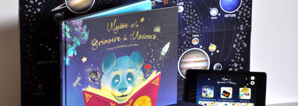 livre animé Ulysse et le grimoire de l’univers livre pour enfant en réalité augmentée laplikili